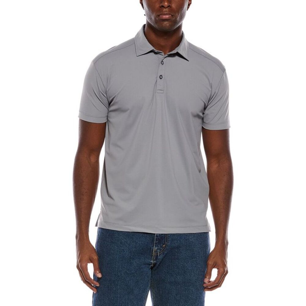 Vintage 1946 Mens Chromo Knit Polo Shirt, Gray